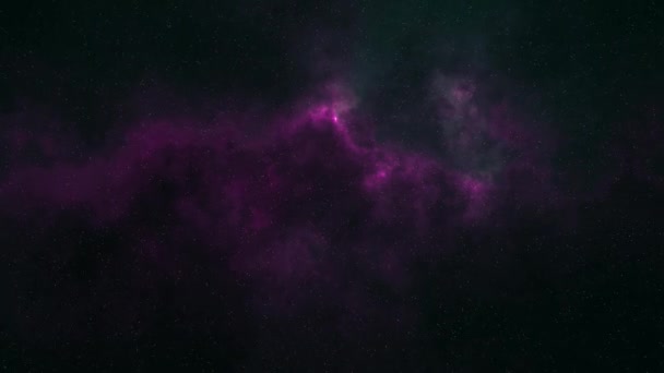 Soft moving nebula space stars night sky animation background new quality nature scenic school cool education colorida light vídeo footage — Vídeo de Stock