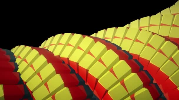 Schlangenwurm Stachel wie 3d native gestreifte Zahnräder Drehmechanismus nahtlose Schleife abstrakte Animation Hintergrund neue Qualität bunt cool schön schöne Videoaufnahmen — Stockvideo