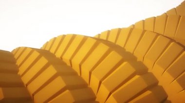 Yılan solucan omurga gibi 3d vites mekanizması sorunsuz döngü soyut animasyon arka plan yeni kalite renkli serin güzel güzel video görüntüleri döndürme