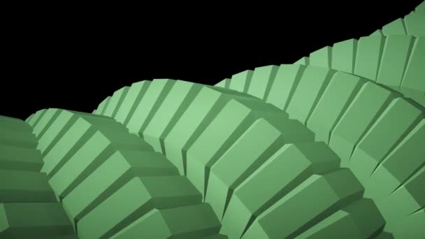 Schlangenwurm Stachel wie 3D-Zahnräder Drehmechanismus nahtlose Schleife abstrakte Animation Hintergrund neue Qualität bunt cool schön schöne Videomaterial — Stockvideo