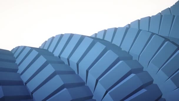serpent ver colonne vertébrale comme 3d engrenages mécanisme rotatif boucle sans couture abstraite animation arrière-plan nouvelle qualité coloré cool belle vidéo 