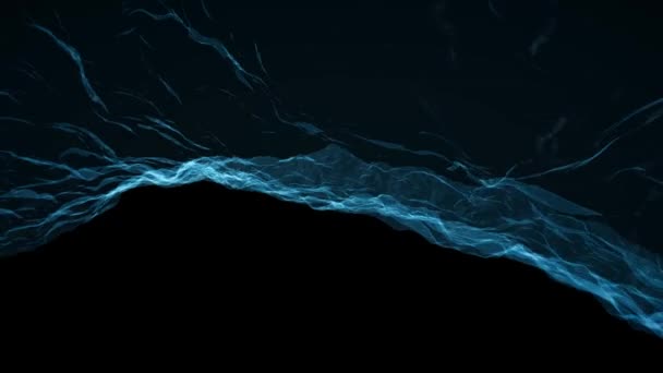 Zacht water zijde zachte stroom en wuivende digitale simulatie turbulente abstracte animatie achtergrond nieuwe kwaliteit dynamische kunst beweging kleurrijke cool leuke mooie videobeelden — Stockvideo