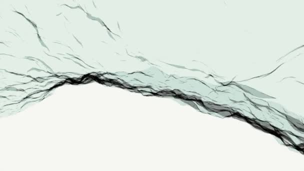 软水丝绸轻柔流动与摇摆数字仿真湍流抽象动画背景新质量动态艺术运动多彩凉爽漂亮的视频画面 — 图库视频影像