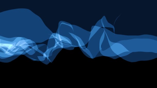 Miękkie tasiemkę dym łagodny przepływ macha symulacji komputerowej burzliwej abstrakcyjna animacja tła nowe jakości dynamicznej sztuki ruchu kolorowe fajne ładne piękne materiały wideo — Wideo stockowe