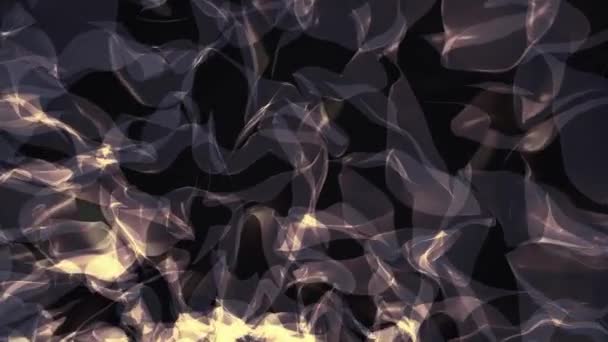 Цифровий стилізований турбулентний дим хмарне моделювання красивий абстрактний анімаційний фон нової якості барвисте круте мистецтво гарне святкове відео кадри — стокове відео