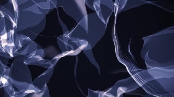 美しい抽象アニメーション背景の新しい品質カラフルなクールなアート素敵な休日デジタル様式化された turbelent 煙雲シミュレーション映像 — ストック動画