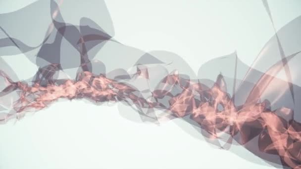 Digitalt stiliserade turbelent rök moln simulering vackra abstrakt animation bakgrund nya kvalitet färgglada cool konst skön semester videofilmer — Stockvideo