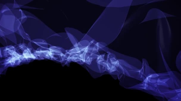 Ψηφιακή στυλιζαρισμένη turbelent προσομοίωση σύννεφο καπνού όμορφο αφαιρετικό animation φόντο νέα ποιότητα πολύχρωμα τέχνης δροσερό ωραίες διακοπές πλάνα βίντεο — Αρχείο Βίντεο