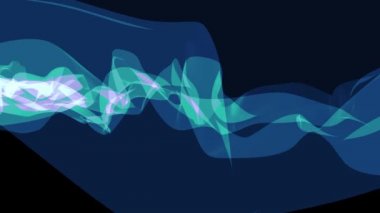 yumuşak ipek duman mavi kurdele nazik akışı dijital simülasyon çalkantılı soyut animasyon arka plan yeni kalite dinamik sanat hareket renkli serin güzel güzel 4 k video görüntüleri Download sallayarak