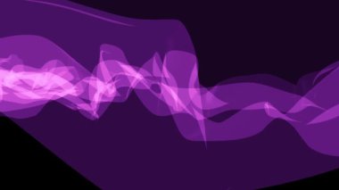 yumuşak ipek duman mor kurdele nazik akışı dijital simülasyon çalkantılı soyut animasyon arka plan yeni kalite dinamik sanat hareket renkli serin güzel güzel 4 k video görüntüleri sallayarak