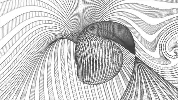 Сетка сетка полигональная wireframe павлина птиц абстрактный рисунок анимации фон новое качество графики движения ретро винтажный стиль прохладно красивый 4k видео — стоковое видео