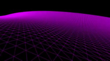 Retro siber kılavuz net poligonal tel kafes manzara sorunsuz döngü çizim hareket grafik animasyon arka plan yeni kalite vintage tarzı serin güzel güzel 4k video görüntüleri