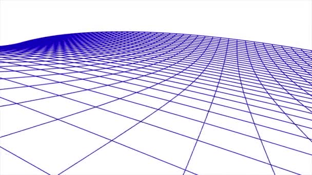 Ρετρό κυβερνοχώρο πλέγμα καθαρή wireframe πολυγωνικό τοπίο απρόσκοπτη βρόχο σχεδίασης κίνηση γραφικά κινούμενα σχέδια νέα ποιότητα στυλ vintage δροσερό ωραίο πανέμορφη ανάλυση 4k βιντεοσκοπημένων εικονών υποβάθρου — Αρχείο Βίντεο