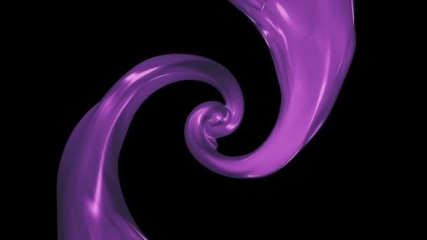 Karamell Farbe Leck surreale Spirale Zeitlupe Animation Hintergrund neue Qualität Motion Graphics Retro Vintage-Stil cool schön 4k Videomaterial — Stockvideo