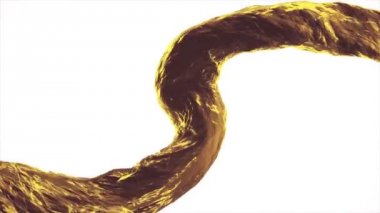 Gerçeküstü eğri su sütunu akış dijital simülasyon yavaş hareket dökme izole beyaz arka plan yeni kalite doğal hareket grafik serin güzel güzel 4 k görüntüleri üzerinde animasyon