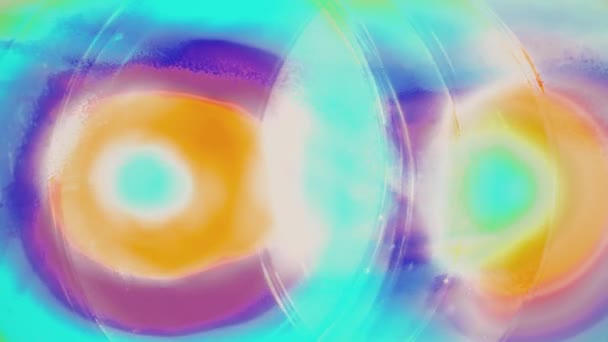 回転ソフトの抽象絵画虹シームレス ループ ポグロム アニメーション新しい品質芸術的なうれしそうなカラフルな動的普遍的なクールな素敵な映像を移動 — ストック動画