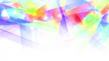 soyut kristal geometrisi boya gökkuşağı sorunsuz döngü backgrond animasyon yeni kalite sanatsal neşeli renkli dinamik evrensel serin güzel video görüntüleri dönen hareketli