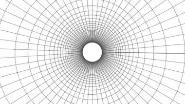 Uçuş içinde dışarı hareket grafik animasyon arka plan yeni kalite vintage tarzı serin güzel güzel 4 k video görüntüleri çizim kılavuz net poligonal tel kafes soyut retro tüneli aracılığıyla