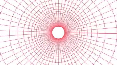 Uçuş içinde dışarı hareket grafik animasyon arka plan yeni kalite vintage tarzı serin güzel güzel 4 k video görüntüleri çizim kılavuz net poligonal tel kafes soyut retro tüneli aracılığıyla