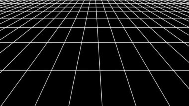 Retro siber kılavuz net poligonal tel kafes uçuş düz yatay sorunsuz döngü çizim hareket grafik animasyon arka plan yeni kalite vintage tarzı serin güzel güzel 4k video görüntüleri