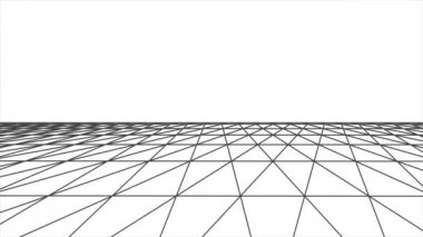 Yan uçuş retro siber kılavuz net poligonal tel kafes düz yatay sorunsuz döngü çizim hareket grafik animasyon arka plan yeni kalite vintage tarzı serin güzel güzel 4k video görüntüleri