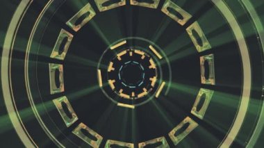 Uçuş içinde blok neon ışıkları soyut cyber tünel hareket grafik animasyon arka plan döngü yeni kalite retro futuristik vintage tarzı sakin ol güzel güzel video görüntüleri