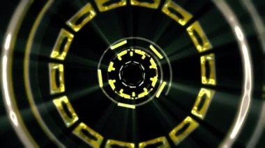 Uçuş içinde blok neon ışıkları soyut cyber tünel hareket grafik animasyon arka plan döngü yeni kalite retro futuristik vintage tarzı sakin ol güzel güzel video görüntüleri