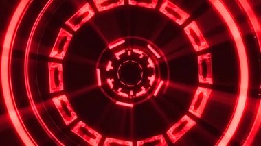 Uçuş içinde blok neon ışıkları soyut cyber tünel hareket grafik animasyon arka plan döngü yeni kalite retro futuristik vintage tarzı sakin ol güzel güzel video görüntüleri