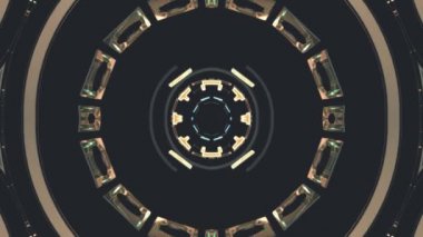 Uçuş içinde blok neon ışıkları sürekli değişen soyut cyber tünel hareket grafik animasyon arka plan döngü yeni kalite retro futuristik vintage tarzı sakin ol güzel güzel video görüntüleri