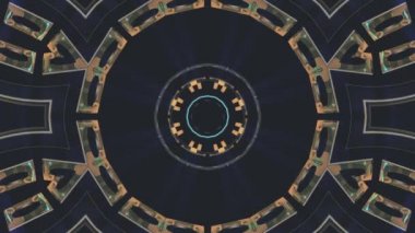 Uçuş içinde blok neon ışıkları sürekli değişen soyut cyber tünel hareket grafik animasyon arka plan döngü yeni kalite retro futuristik vintage tarzı sakin ol güzel güzel video görüntüleri