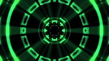 Uçuş blok yoluyla içinde dışarı hud ekran neon ışıkları soyut cyber tünel hareket grafik animasyon arka plan döngü yeni kalite retro futuristik vintage tarzı serin güzel güzel video görüntüleri