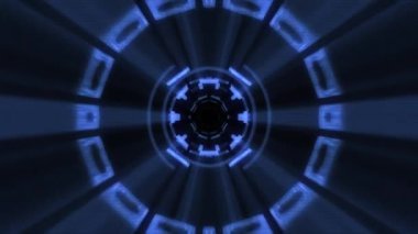 Uçuş blok yoluyla içinde dışarı hud ekran neon ışıkları soyut cyber tünel hareket grafik animasyon arka plan döngü yeni kalite retro futuristik vintage tarzı serin güzel güzel video görüntüleri