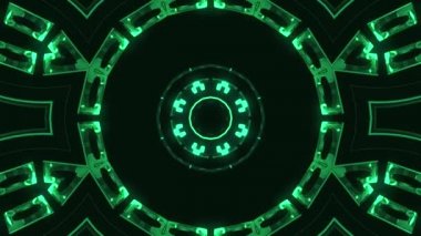 Uçuş blok yoluyla içinde dışarı hud ekran neon ışıkları soyut cyber tünel hareket grafik animasyon arka plan döngü yeni kalite retro futuristik vintage tarzı serin güzel güzel video görüntüleri