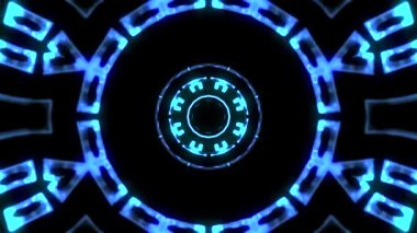 Uçuş blok yoluyla içinde dışarı hud ekran neon ışıkları soyut cyber tünel hareket grafik animasyon arka plan döngü yeni kalite retro futuristik vintage tarzı serin güzel güzel video görüntüleri