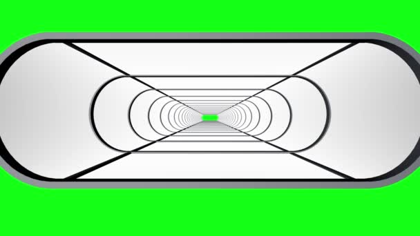In unserem Flug durch Neonrippenlichter abstrakte Cyber-Tunnel Bewegungs-Grafik-Animation Hintergrund neue Qualität retro futuristischen Vintage-Stil cool schön schöne Videoaufnahmen — Stockvideo