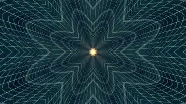 İçinde uçuş Vr çiçek neon beyaz aracılığıyla dışarı ızgara sarı ışık cyber tünel Hud arabirimi hareket grafik animasyon arka plan yeni kalite retro futuristik vintage tarzı serin güzel güzel video foota