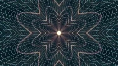 Uçuş Vr aracılığıyla dışarı neon mavi ızgara mor ışıklar cyber tünel Hud arabirimi hareket grafik animasyon arka plan yeni kalite retro futuristik vintage tarzı serin güzel güzel video foota çiçek