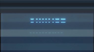 Retro video oyunu değiştirmek kelime metin bilgisayar eski tv arıza parazit gürültü ekran animasyon sorunsuz döngü yeni kalite evrensel vintage hareket dinamik animasyonlu arka plan renkli neşeli video