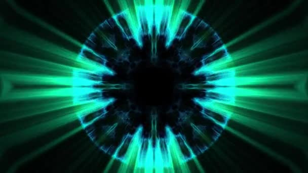 Vol à travers swymmetrical néon hyperespace lumières numérique tunnel mouvement graphiques superposition animation fond boucle nouvelle qualité futuriste style cool belle vidéo 