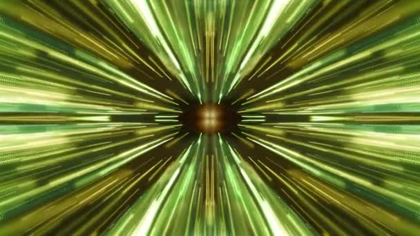 Brilhante simétrico hiperespaço luzes cibernético túnel movimento gráfico animação fundo nova qualidade futurista legal agradável bonito vídeo metragem — Vídeo de Stock