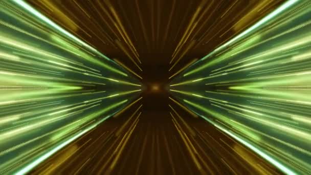 Ljusa symmetrycal hyperspace lyser cyber tunnel motion grafik animering bakgrunden nya kvalitet futuristiska cool trevlig vackra videofilmer — Stockvideo