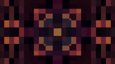 simetrik kaleydoskop animasyon hareketli grafik yeni kalite evrensel hareket dinamik renkli neşeli dans müzik video görüntüleri arka plan hareketli soyut piksel blok