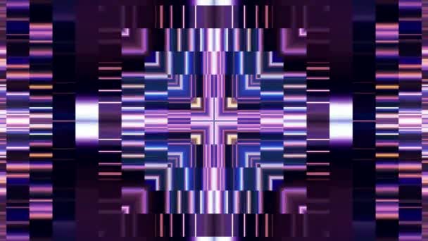 Abstrakte Pixel Block bewegen Energie Kern System Kaleidoskop Animation Bewegung Grafiken Hintergrund neue Qualität universelle Bewegung dynamisch bunt fröhlich Tanz Musik Videomaterial — Stockvideo