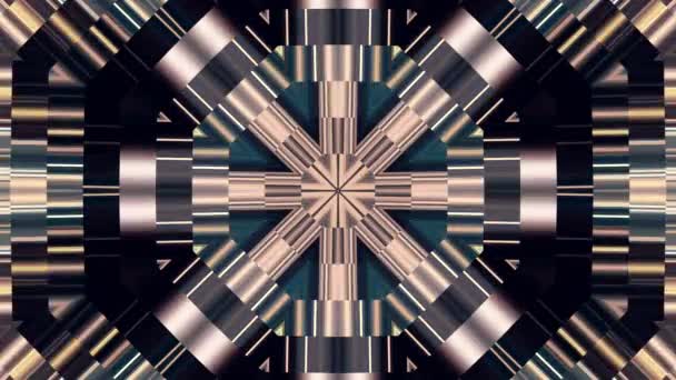Abstrakte Pixel Block bewegen Energie Kern System Kaleidoskop Animation Bewegung Grafiken Hintergrund neue Qualität universelle Bewegung dynamisch bunt fröhlich Tanz Musik Videomaterial — Stockvideo