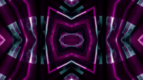 Διακοσμητικά λαμπερά κρυστάλλινα ακτίνες φωτός καλειδοσκόπιο εθνοτική φυλετική ψυχεδελικό μοτίβο κινούμενα σχέδια αφηρημένα φόντο νέα ποιότητα ρετρό vintage διακοπών μητρική πολύχρωμο κίνηση δυναμική χαρούμενη μουσική βίντεο — Αρχείο Βίντεο