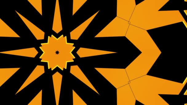 Okrasné kaleidoskop červený minerální mramor textura pohyblivé animace pozadí - nové kvalitní retro vintage dovolené tvar barevné univerzální pohybu dynamický animovaný radostné hudební video záběry — Stock video