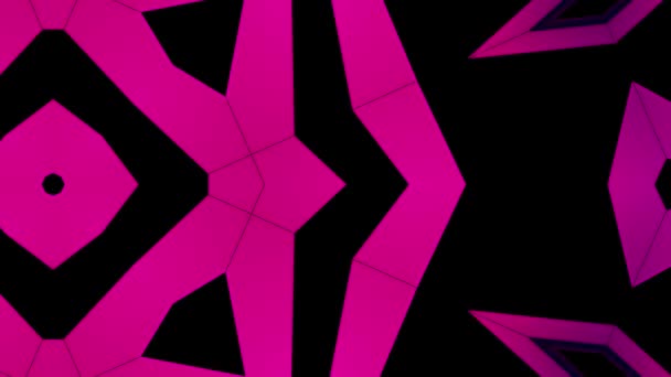 Ornamentale Kaleidoskop roten Mineralmarmor Textur beweglichen Muster Animation Hintergrund - neue Qualität Retro Vintage Urlaub Form bunt universelle Bewegung dynamisch animierte freudige Musik Videoaufnahmen — Stockvideo