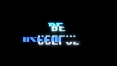 Retro video oyunu olmak yararlı metin bilgisayar eski tv arıza parazit gürültü ekran animasyon sorunsuz döngü yeni kalite evrensel vintage hareketli dinamik animasyonlu arka plan renkli neşeli video