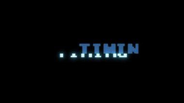 Retro videogame zamanlama metin bilgisayar eski tv arıza parazit gürültü ekran animasyon sorunsuz döngü yeni kalite evrensel vintage hareketli dinamik animasyonlu arka plan renkli neşeli video
