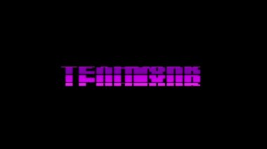 Retro videogame ekip çalışması kelime metin bilgisayar eski tv arıza parazit gürültü ekran animasyon sorunsuz döngü yeni kalite evrensel vintage hareket dinamik animasyonlu arka plan renkli neşeli video m